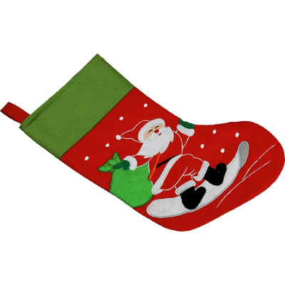 Calza natalizia con babbo