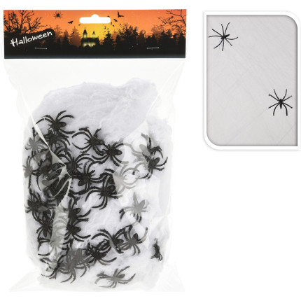 Ragnatela halloween con ragni