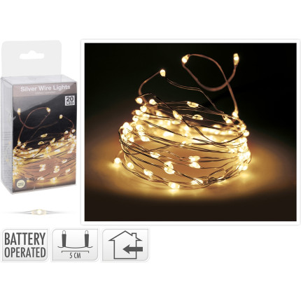 Filo metal con 20 led