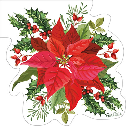 Tovaglioli sagomati 3 veli Xmas Flower