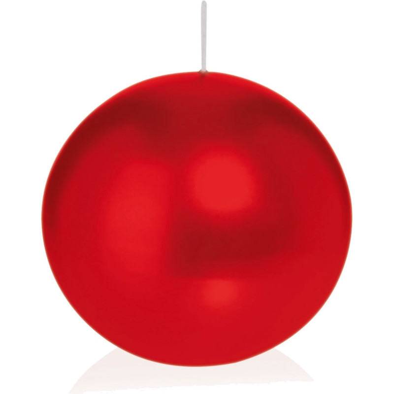 Candela sferica rossa