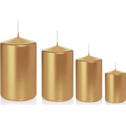 Candela decorativa oro