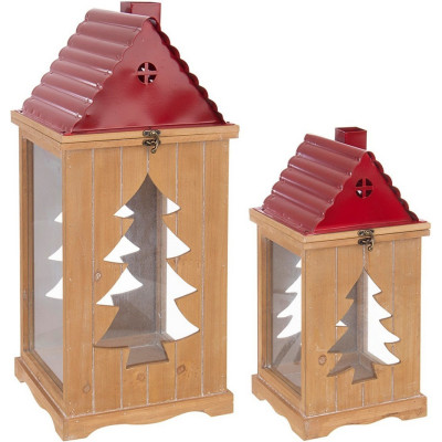 Lanterna Noel rossa