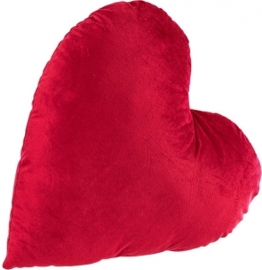 Cuscino cuore rosso 15 cm