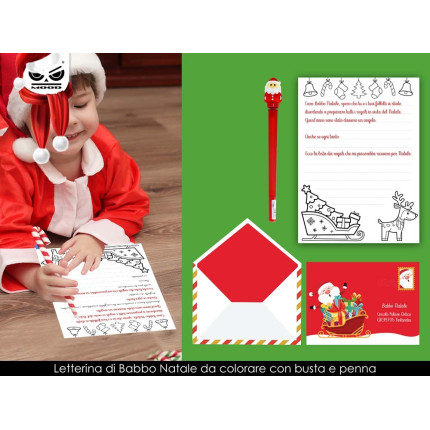 Letterina di Natale con penna Letterina di Natale con penna