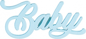 Scritta baby adesiva azzurra