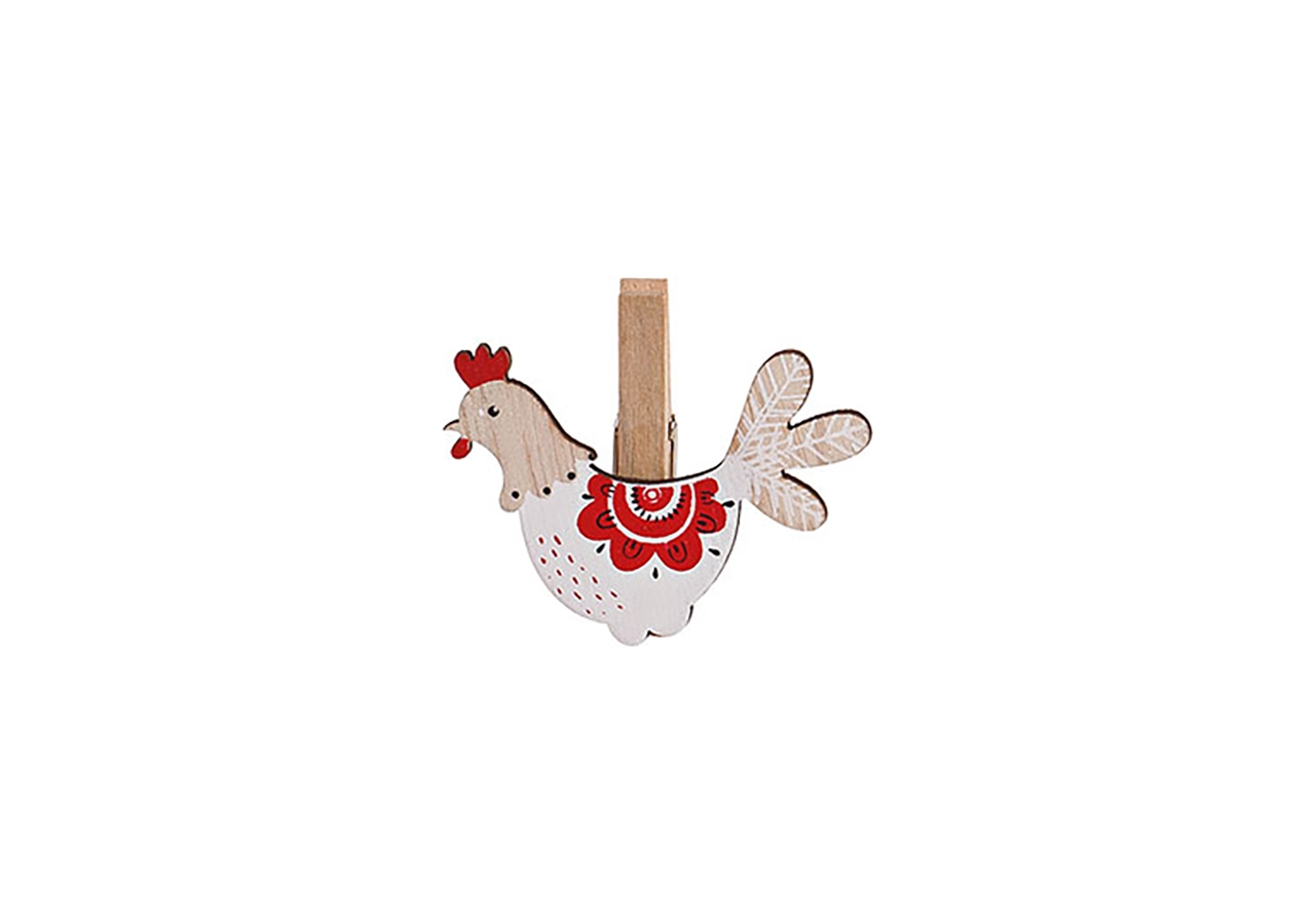 COM-FOUR® Set di 34 figure in legno per Pasqua - Decorazioni pasquali in legno - Addobbi per l