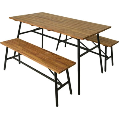 Set con tavolo e panche (3pz)