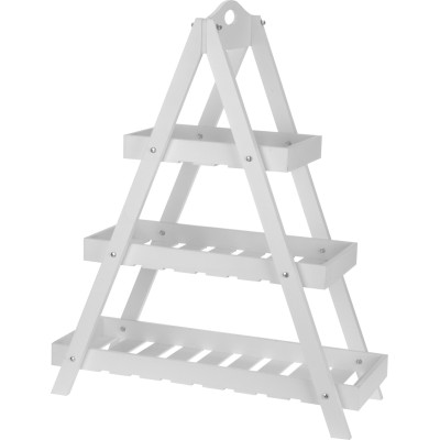Espositore in legno 3 piani bianco