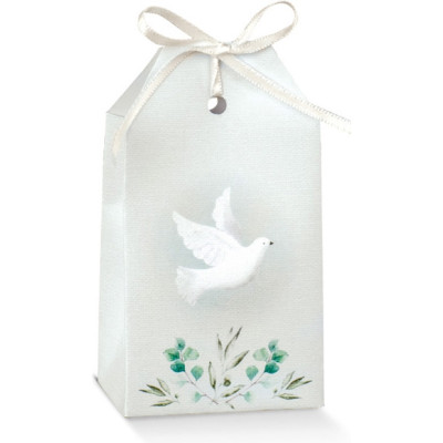 Scatola tag comunione. Incartare