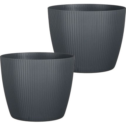 Vaso portapiante Copa grigio Vaso portapiante Copa grigio