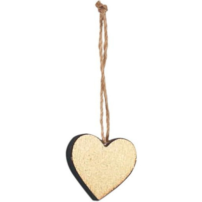 Cuoricini in legno naturale (24 pezzi) 2