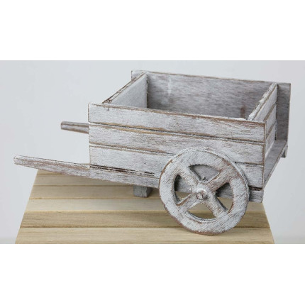 Carretto in legno naturale