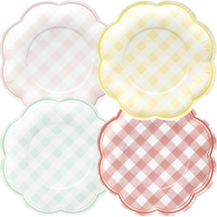 Piatti colorati damier
