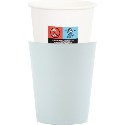 Bicchieri in cartoncino azzurro