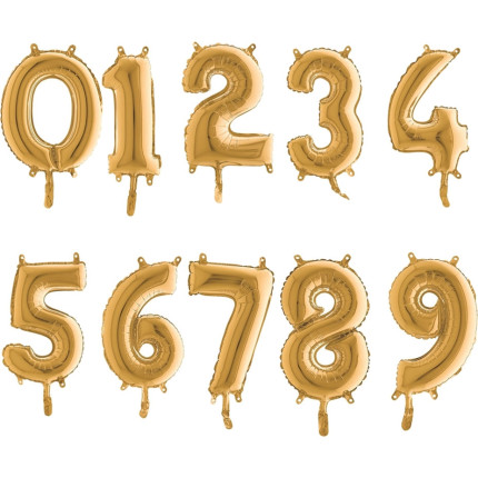 Numero gonfiabile oro