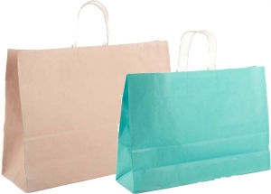 Busta shopper in carta colori chiari