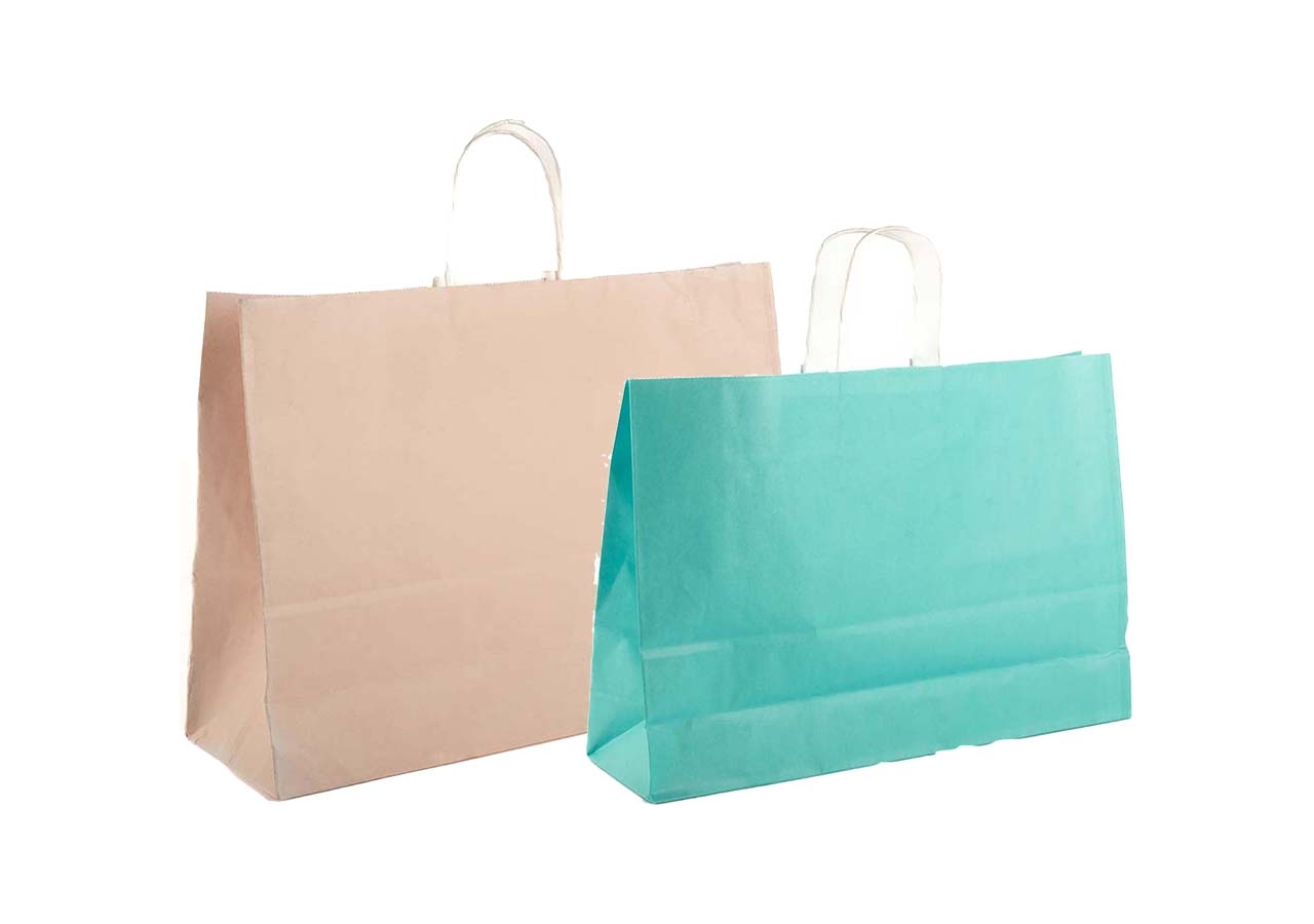 Sacchetto Regalo In Carta Kraft Colorata, Tinta Unita, For - Foto 6