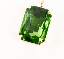 Ciondolo pietra swarovsky verde 2