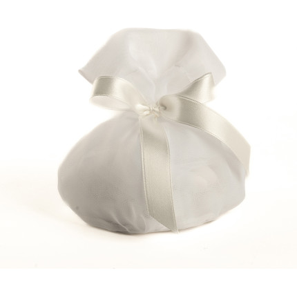 Sacchetto puffo voile bianco