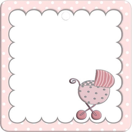 Foglio Con 12 Tag Nascita Carrozzina Foglio Con 12 Tag Nascita Carrozzina