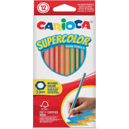 Matite colorate supercolor (12 pezzi)Vendita all'ingrosso online
