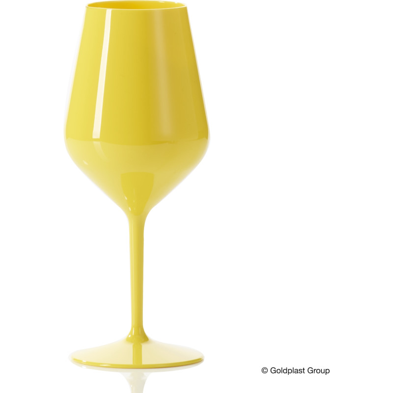 Calice giallo in tritan riutilizzabile 470cc