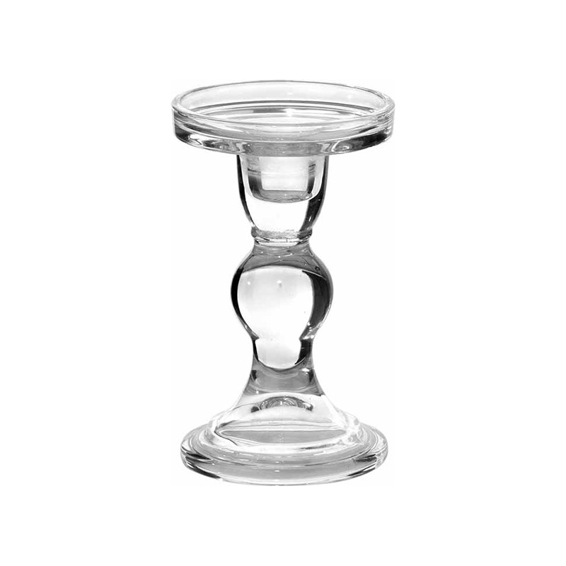 Porta candela in vetro