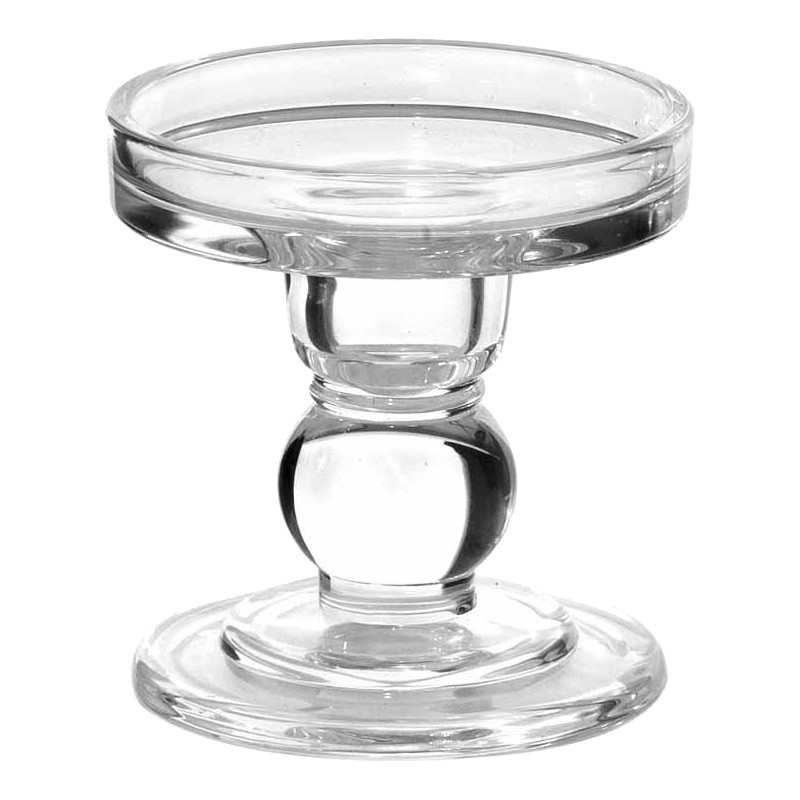 Porta candela in vetro