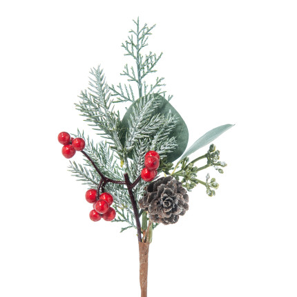 Pick pino e bacche rosse (24 pz)