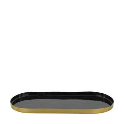 Vassoio in metallo nero