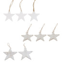 Stelle in legno da appendere 7cm (10 pezzi)