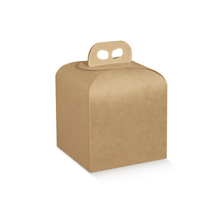 Scatole porta Panettone con manico 1Kg avana Scatole porta Panettone con manico 1Kg avana