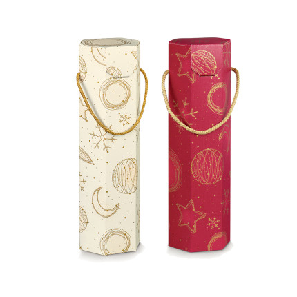 Scatole segreto esagonali portabottiglia Scatole segreto esagonali portabottiglia