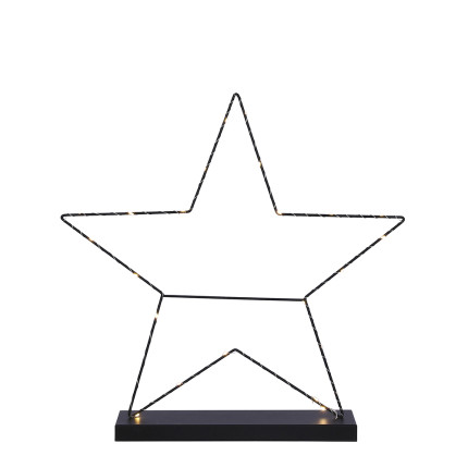 Stella in metallo con led 55 cm