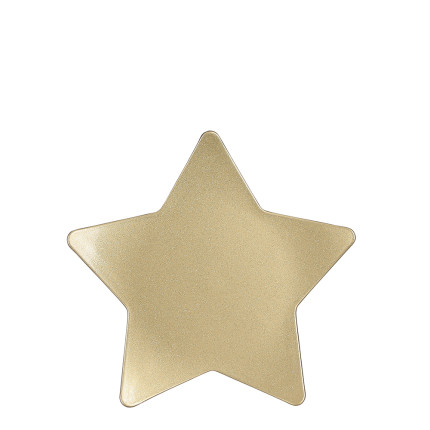 Piatto a stella oro 30 cm