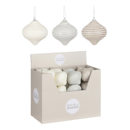 Ornamento pendente con perline