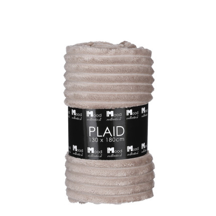 Plaid in pile lorens beige