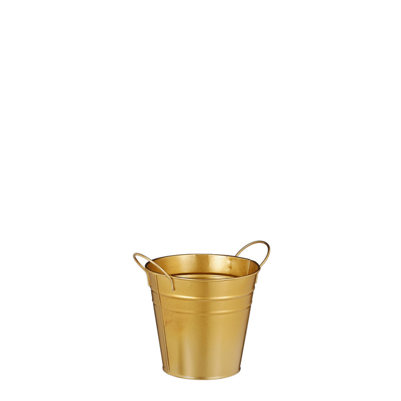 Secchiello in alluminio oro 13 cm