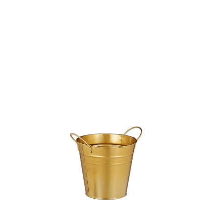 Secchiello in alluminio oro 13 cm