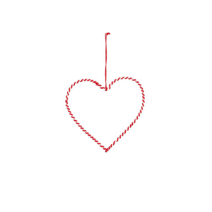 Cuore pendente bicolor bianco rosso Cuore pendente bicolor bianco rosso