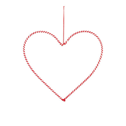 Cuore pendente bicolor bianco rosso Cuore pendente bicolor bianco rosso