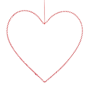 Cuore pendente bicolor bianco rosso Cuore pendente bicolor bianco rosso