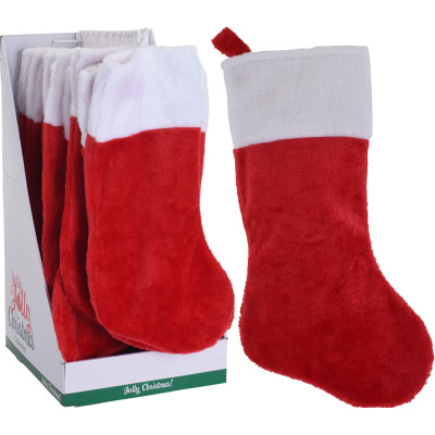 Calza natale rossa 43 cm