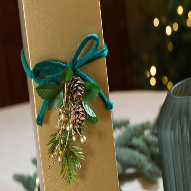 Scatole porta bottiglia Magnum oro con decoro