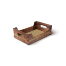 Cassetta in cartoncino Teak effetto legno