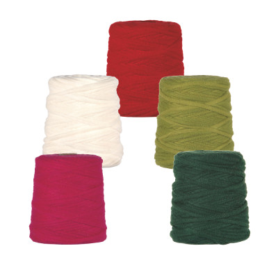 Fettuccia in panno . Disponibili in più colori.