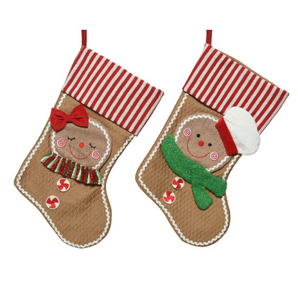 Calza di natale pan di zenzero