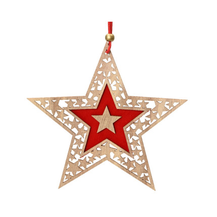 Stella in legno 18cm Stella in legno 18cm