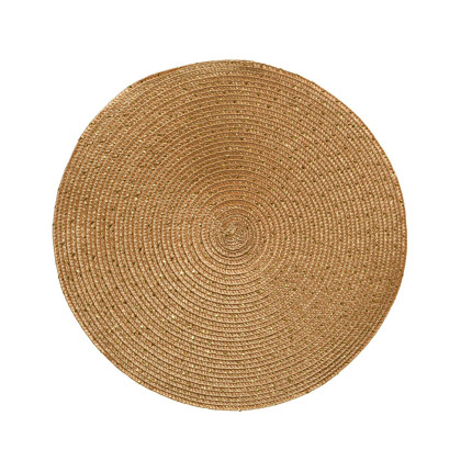 Tovaglietta tonda oro 38cm
